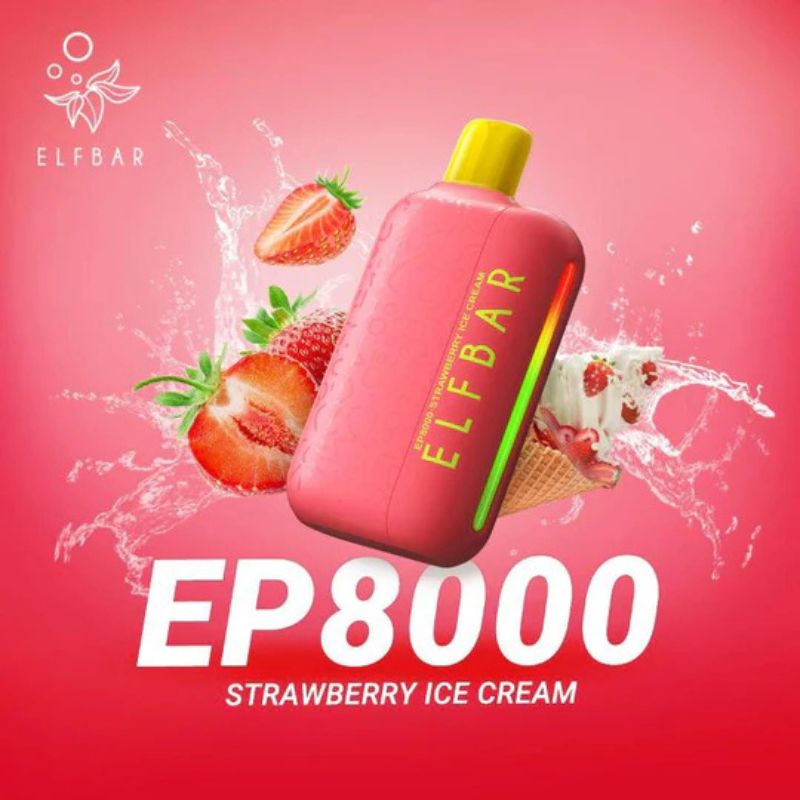 ELFBAR EP8000 Puffs Disposable vape in UAE 50mg / 20mg Nic