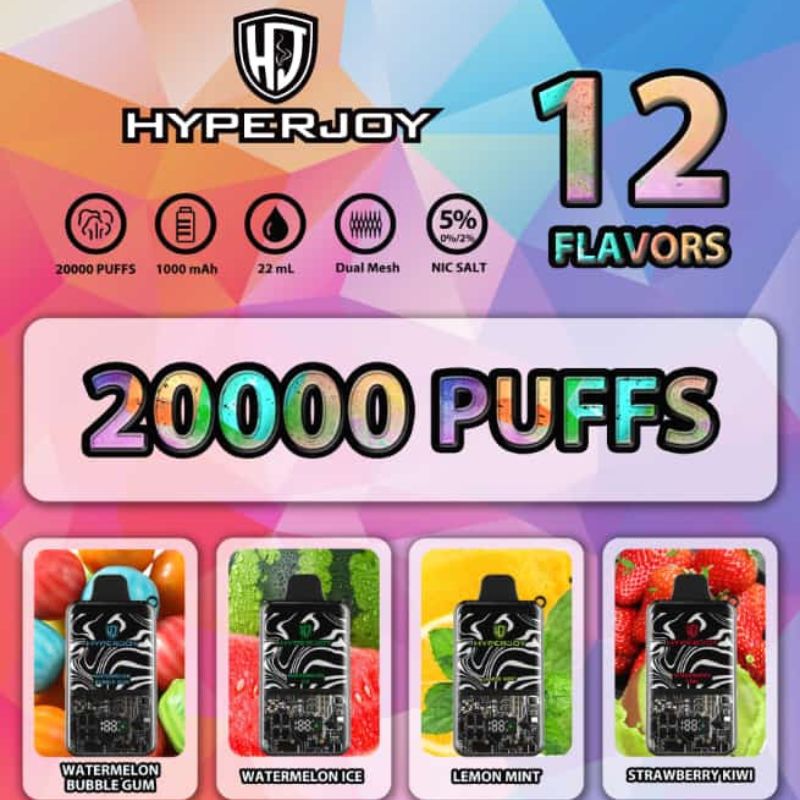 Hyperjoy 20000 Puffs Disposable Vape in UAE