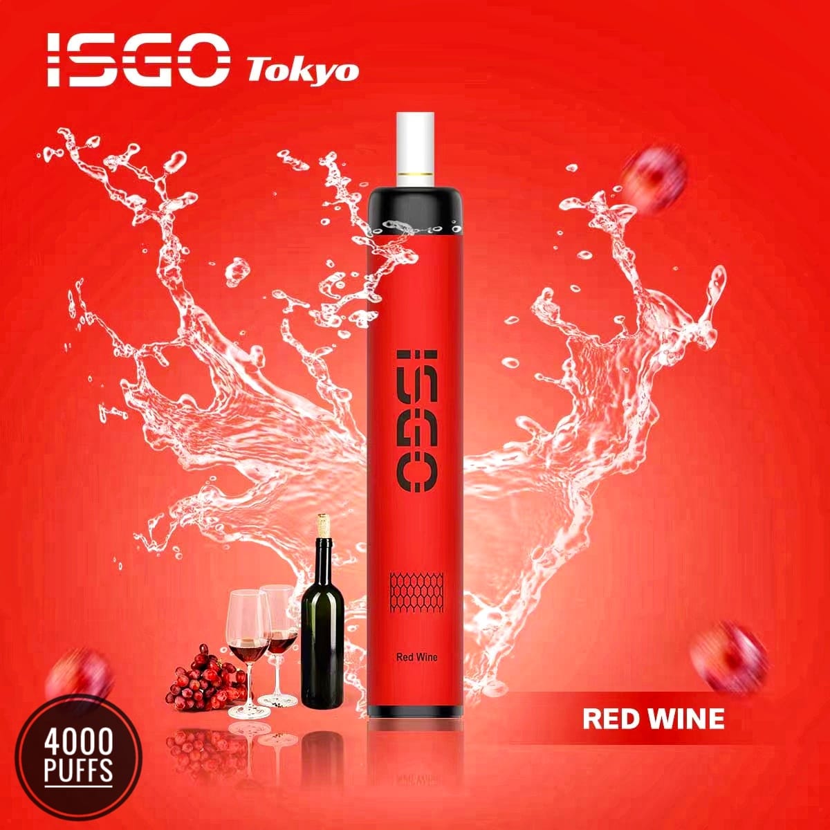 Isgo Tokyo 4000 Puffs Red Wine