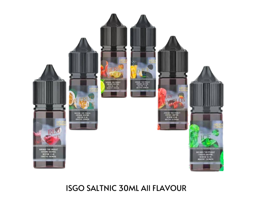 Isgo Salt nicotine 30ml 25MG & 50MG E-liquid In UAE