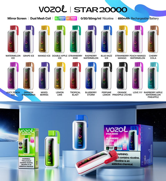 VOZOL Gear Power 20000 Puffs 50mg Dual Mode Disposable Vape