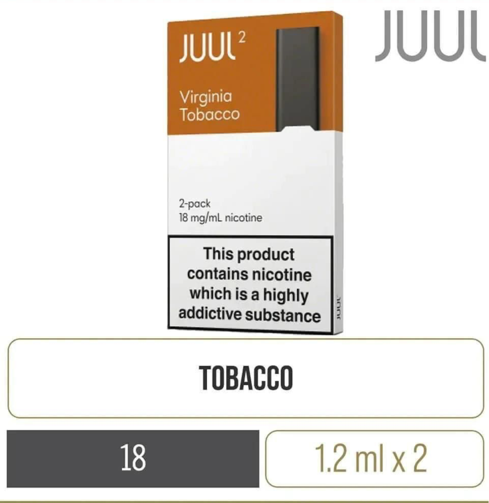 Virginia Tobacco JUUL 2 Pods