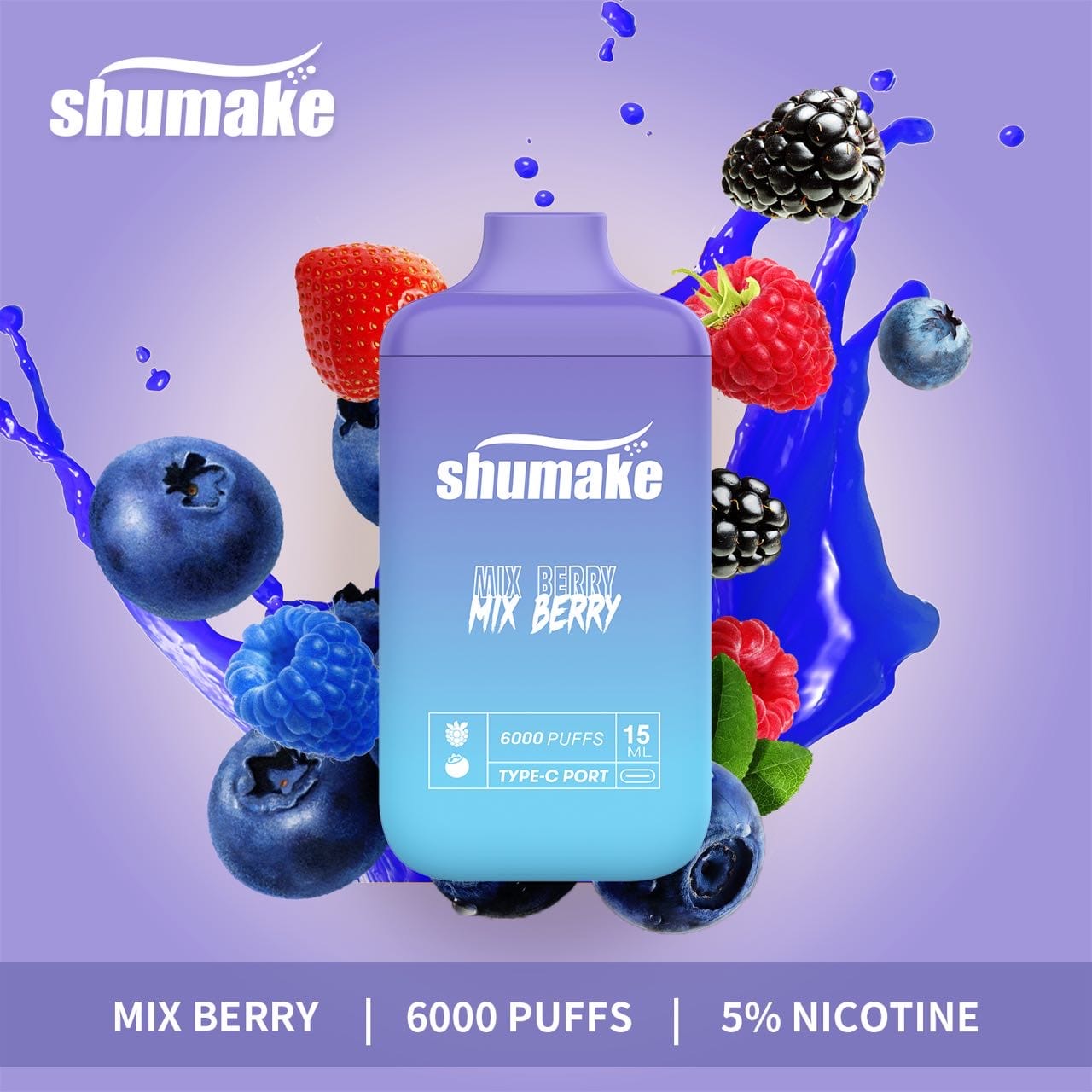 Shumake 6000 Puffs Disposable Vape In DUBAI