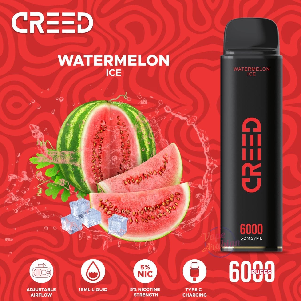 Creed 6000 Puffs Disposable Vape in UAE