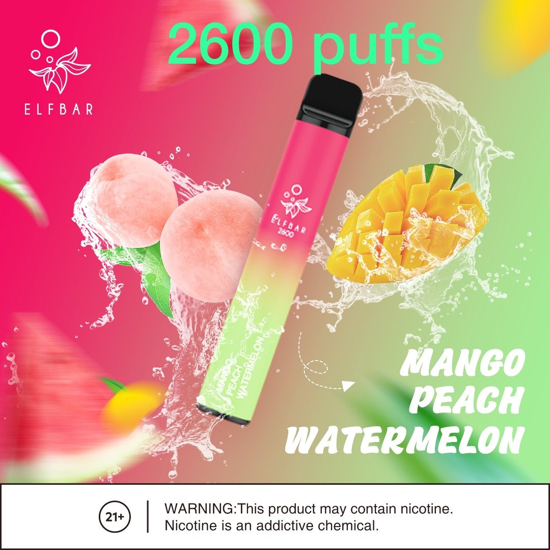 Elf Bar 2600 Puffs 20mg Disposable Vape in UAE