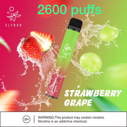 Elf Bar 2600 Puffs 20mg Disposable Vape in UAE