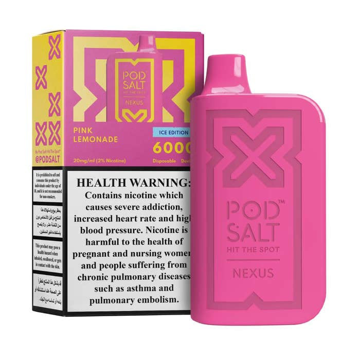 POD SALT NEXUS PINK LEMONADE 20MG/ML-6000 PUFFS