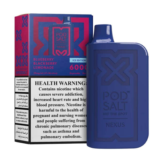 POD SALT NEXUS BLUEBERRY BLACKBERRY LEMONADE 20MG/ML-6000 PUFFS