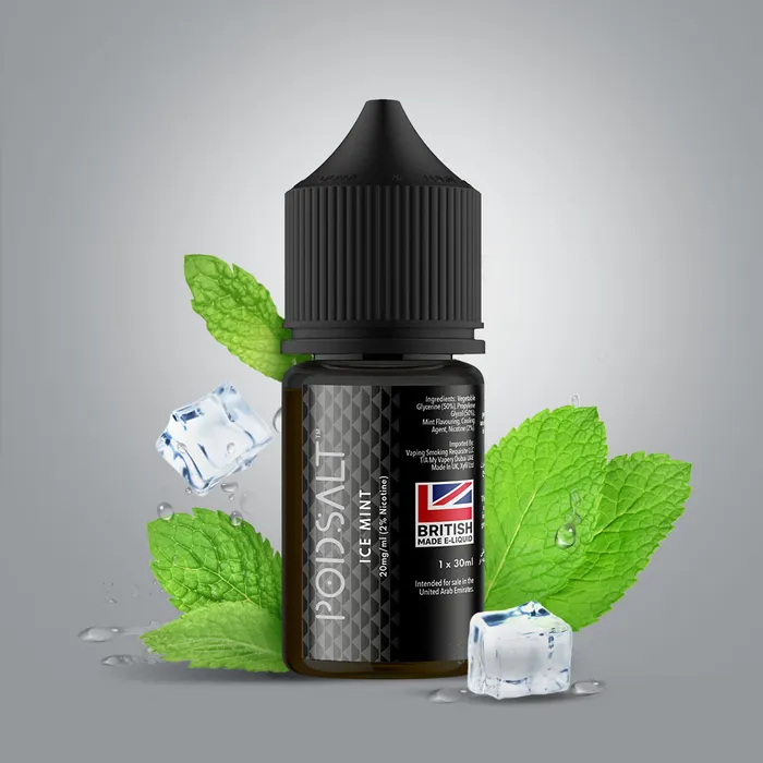 POD SALT ICE MINT 30ML NICOTINE SALT E-LIQUID (UAE) - 20MG