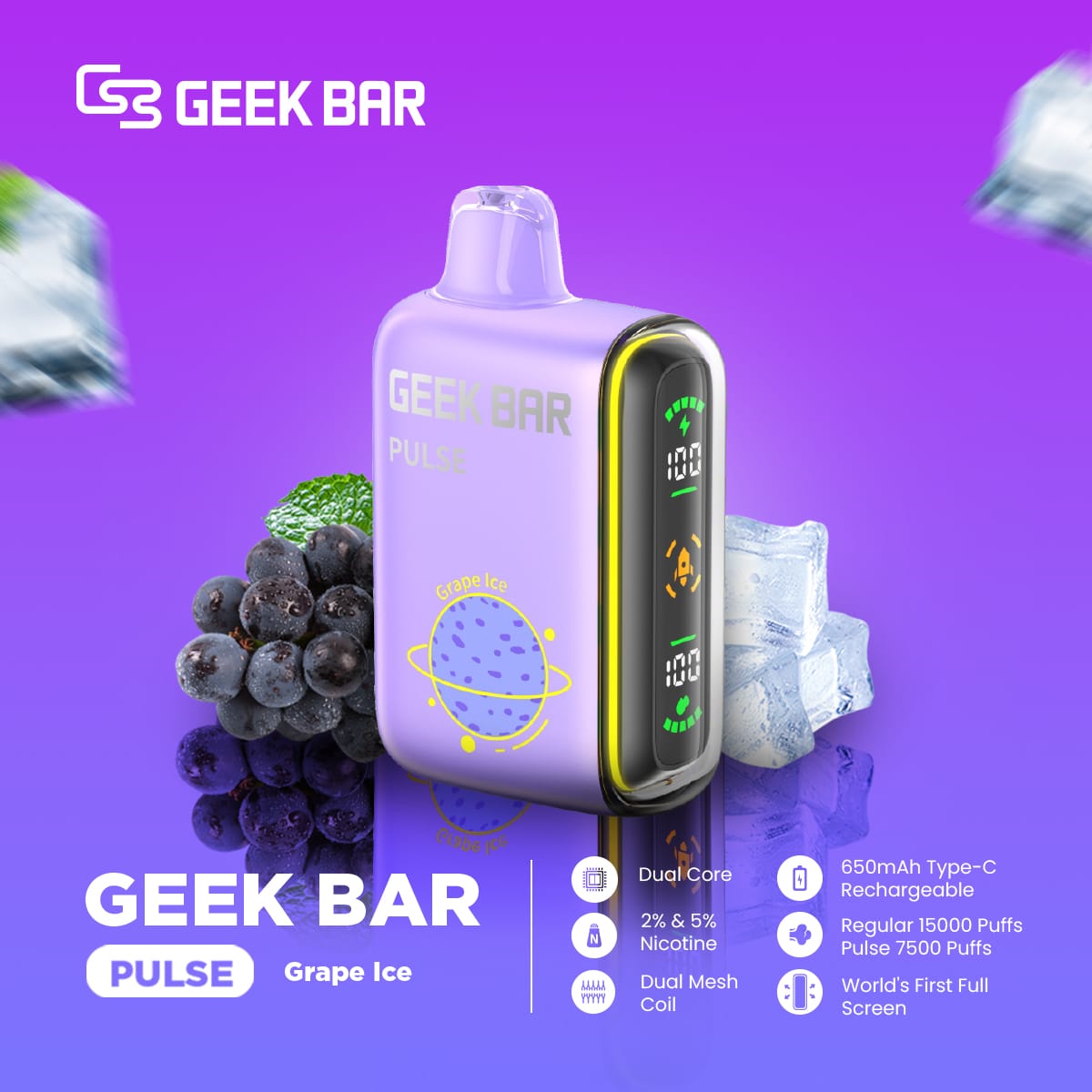 GEEK Bar Pulse 15000 Puffs Disposable Vape In UAE