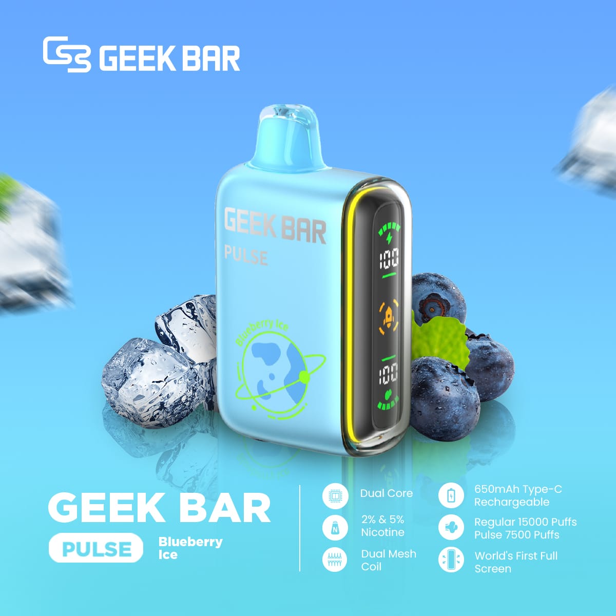 GEEK Bar Pulse 15000 Puffs Disposable Vape In UAE