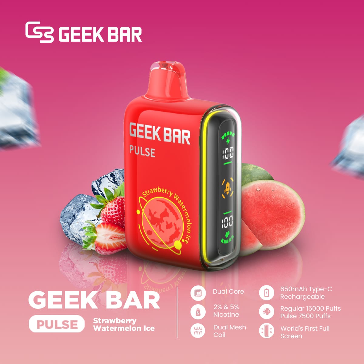 GEEK Bar Pulse 15000 Puffs Disposable Vape In UAE