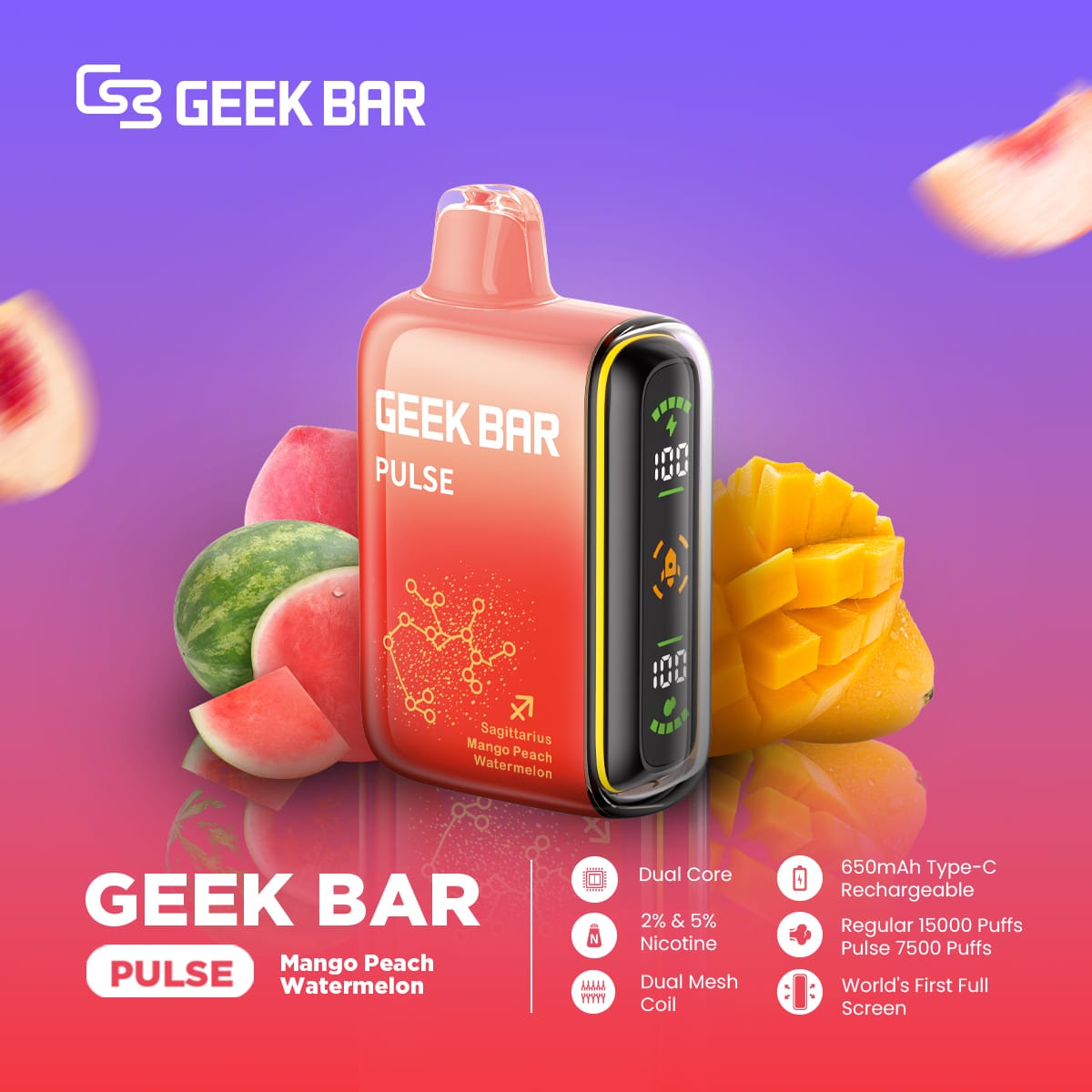 GEEK Bar Pulse 15000 Puffs Disposable Vape In UAE