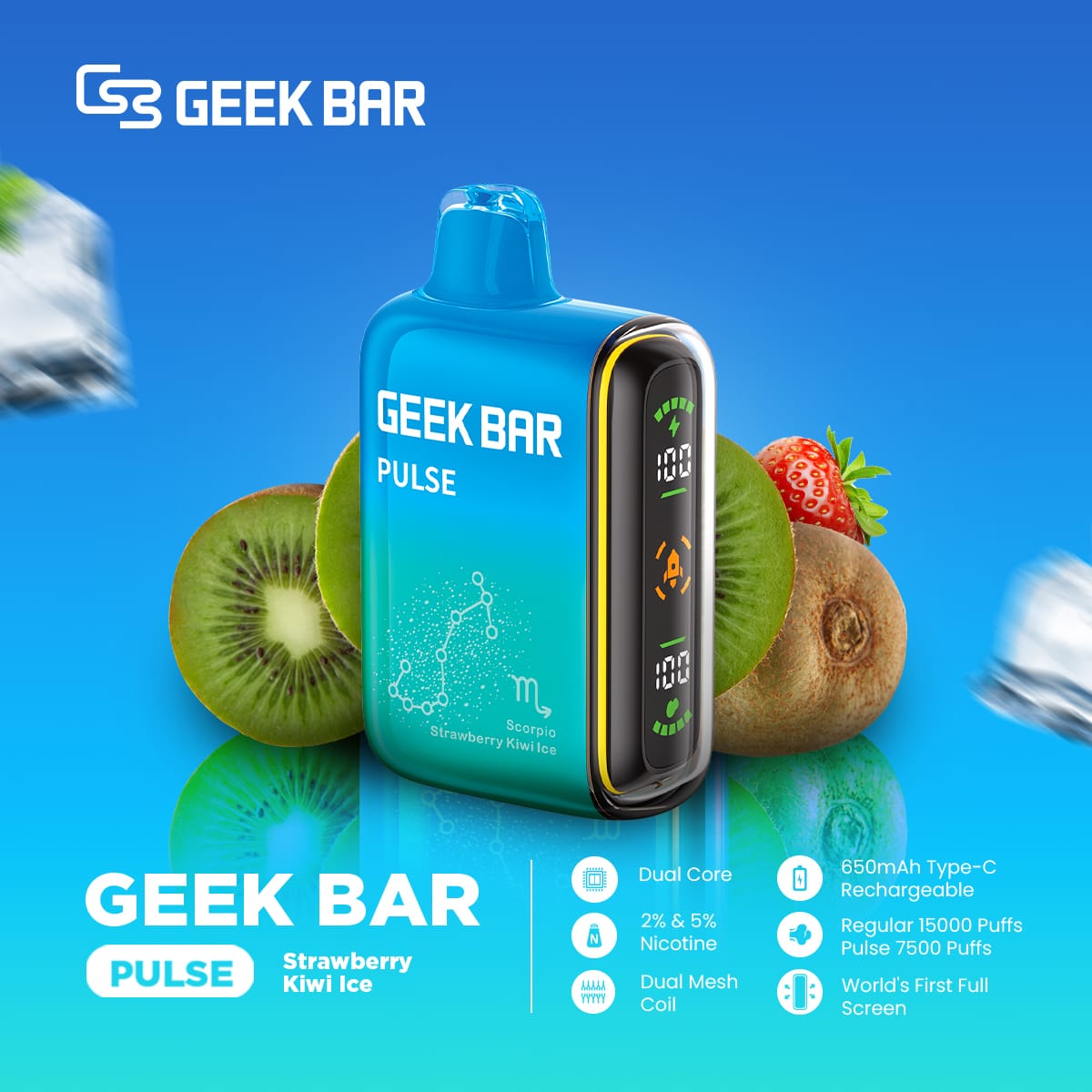 GEEK Bar Pulse 15000 Puffs Disposable Vape In UAE