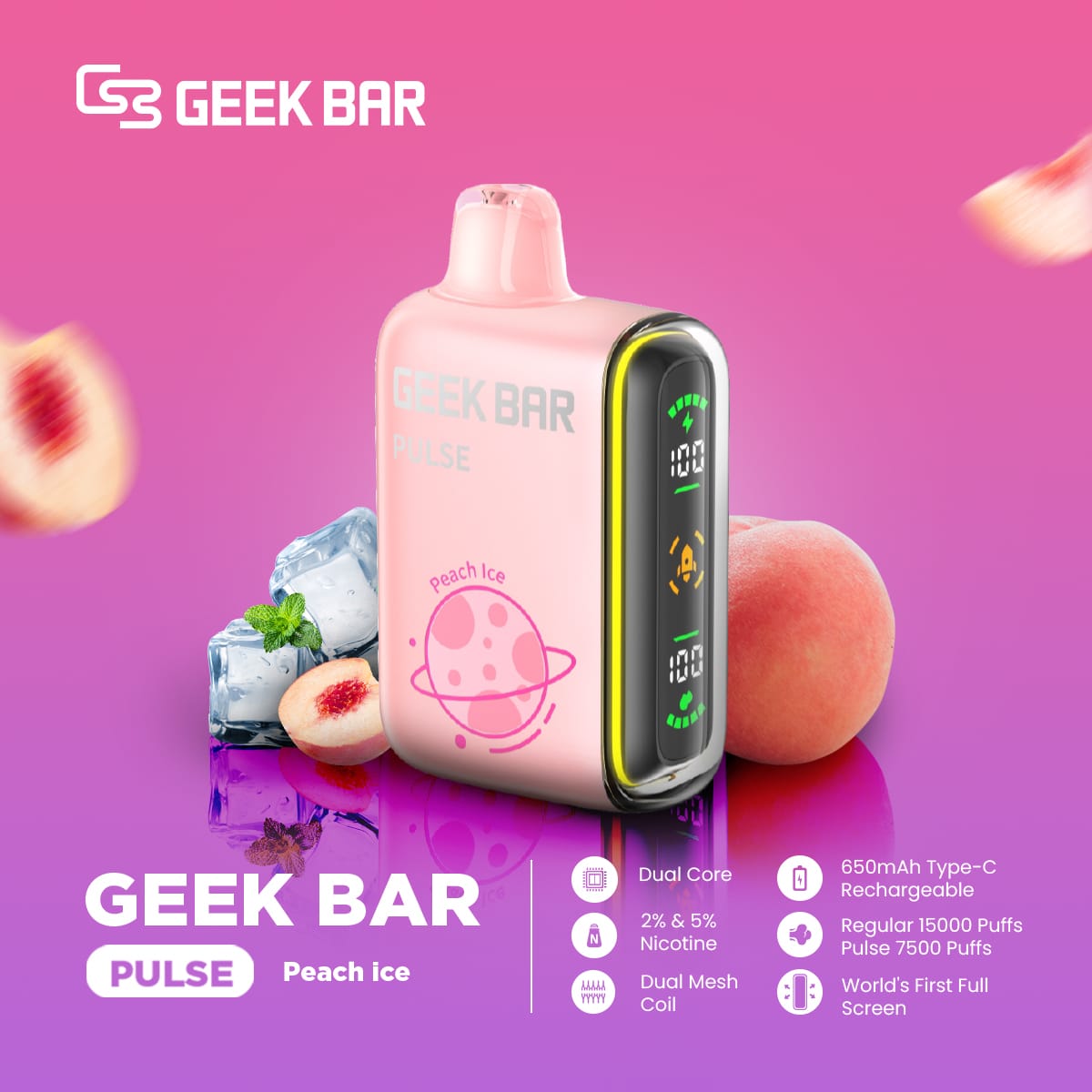 GEEK Bar Pulse 15000 Puffs Disposable Vape In UAE