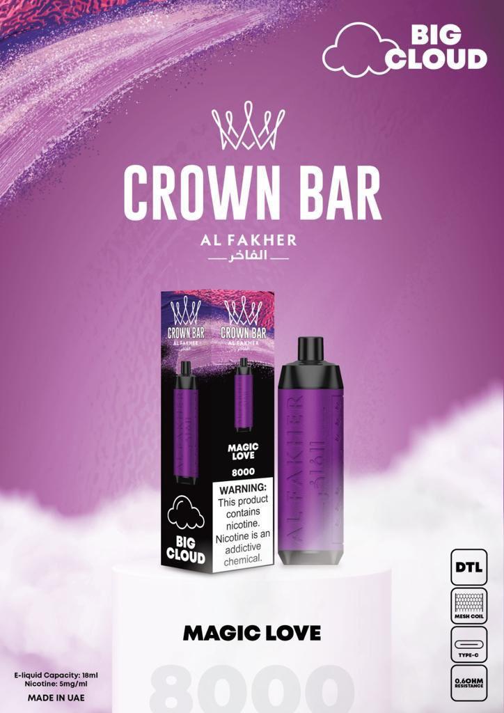 Al Fakher Crown Bar 8000 Puffs Best Disposable