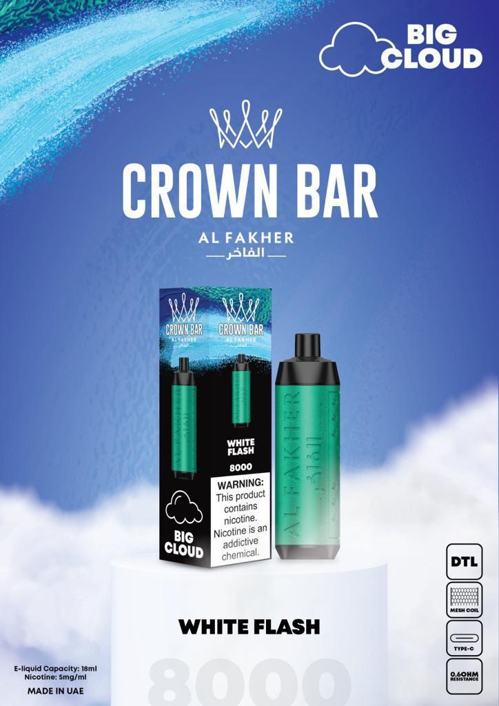 Al Fakher Crown Bar 8000 Puffs Best Disposable