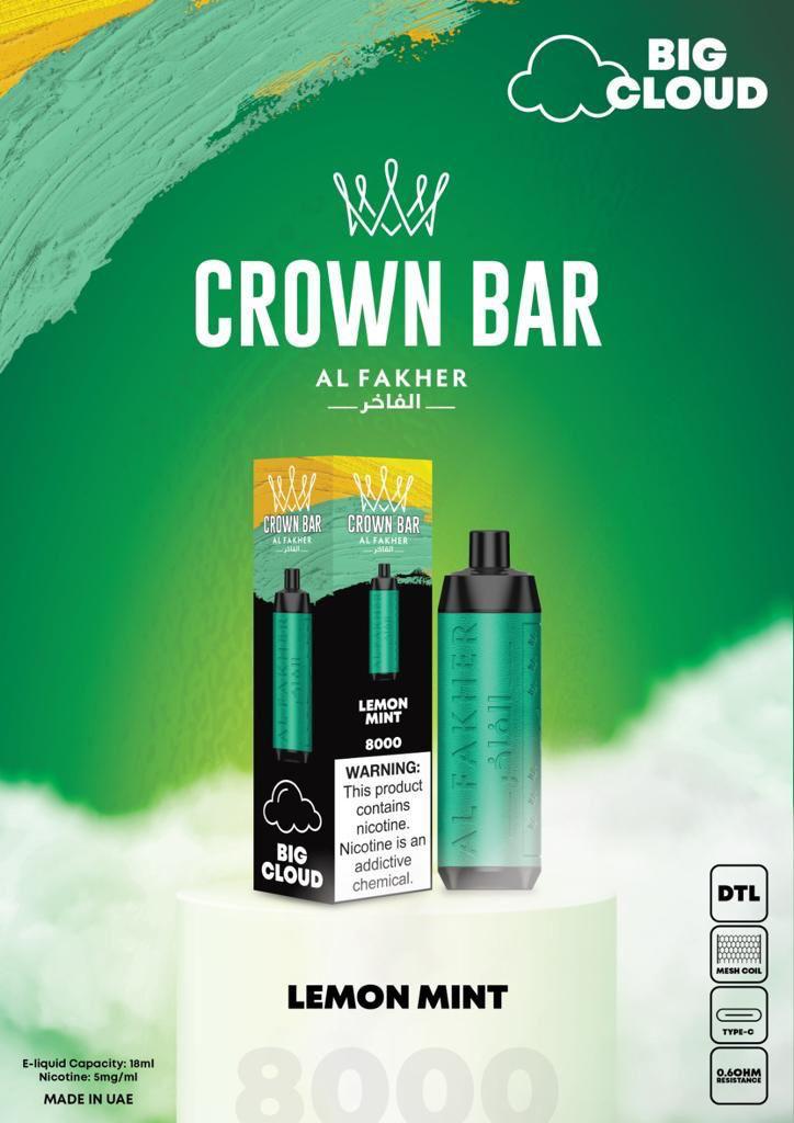 Al Fakher Crown Bar 8000 Puffs Best Disposable