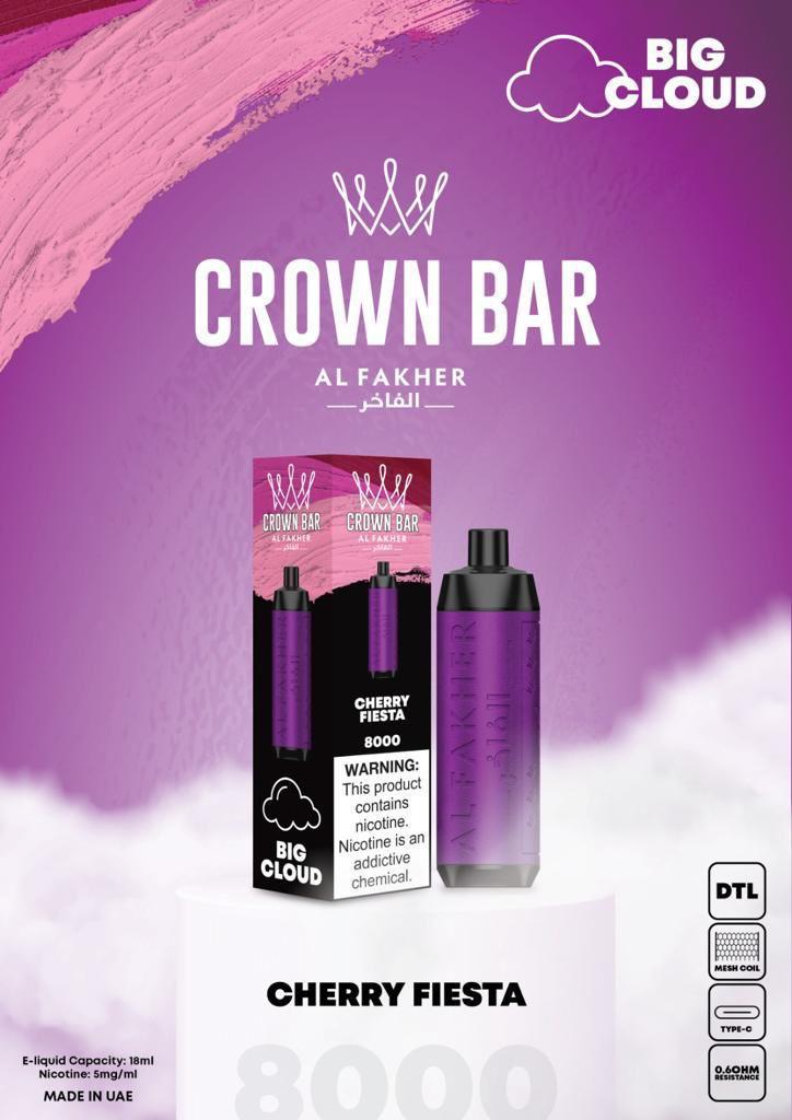 Al Fakher Crown Bar 8000 Puffs Best Disposable