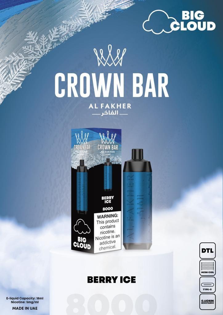 Al Fakher Crown Bar 8000 Puffs Best Disposable