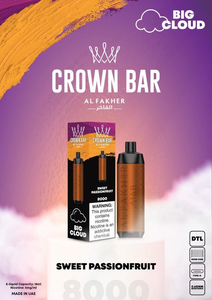 Al Fakher Crown Bar 8000 Puffs Best Disposable