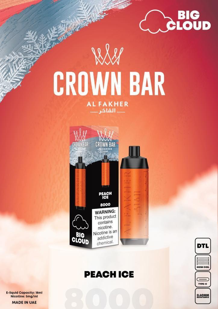 Al Fakher Crown Bar 8000 Puffs Best Disposable