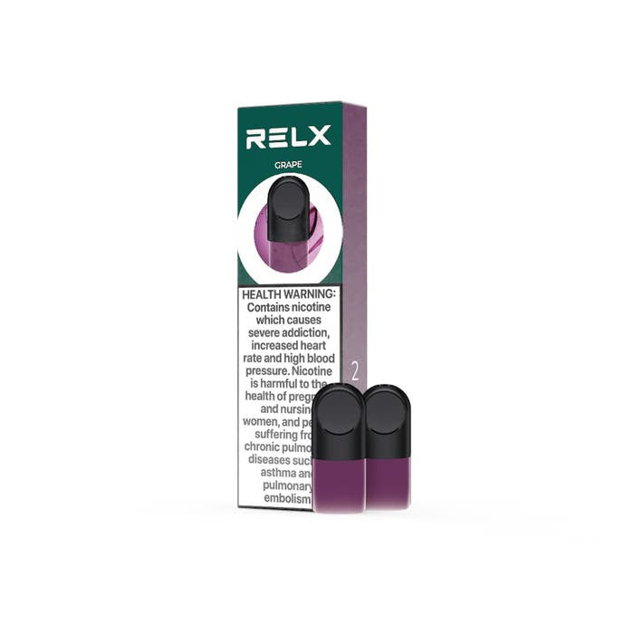 RELX POD GRAPE 2 X 18MG/ML – MJ Vape UAE