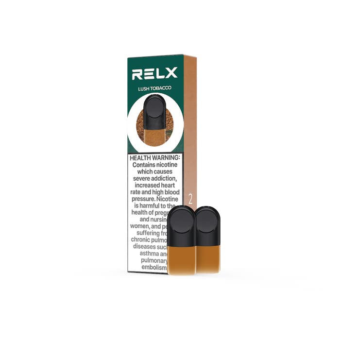 RELX POD LUSH TOBACCO 2 X 18MG/ML