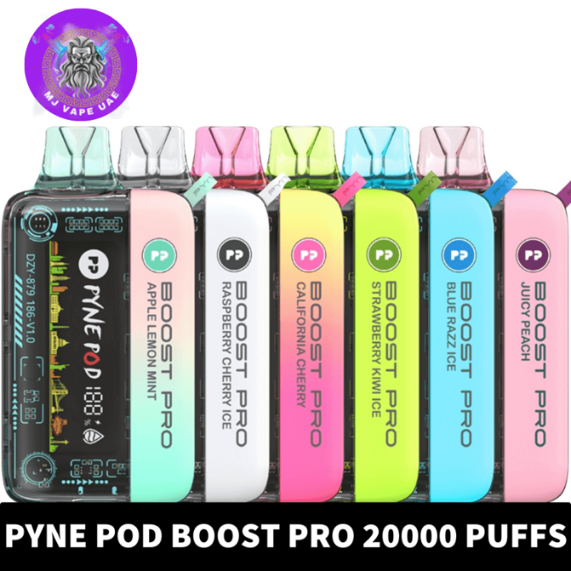 PYNE POD Boost Pro 20000 Puffs 50MG Disposable Vape in Dubai