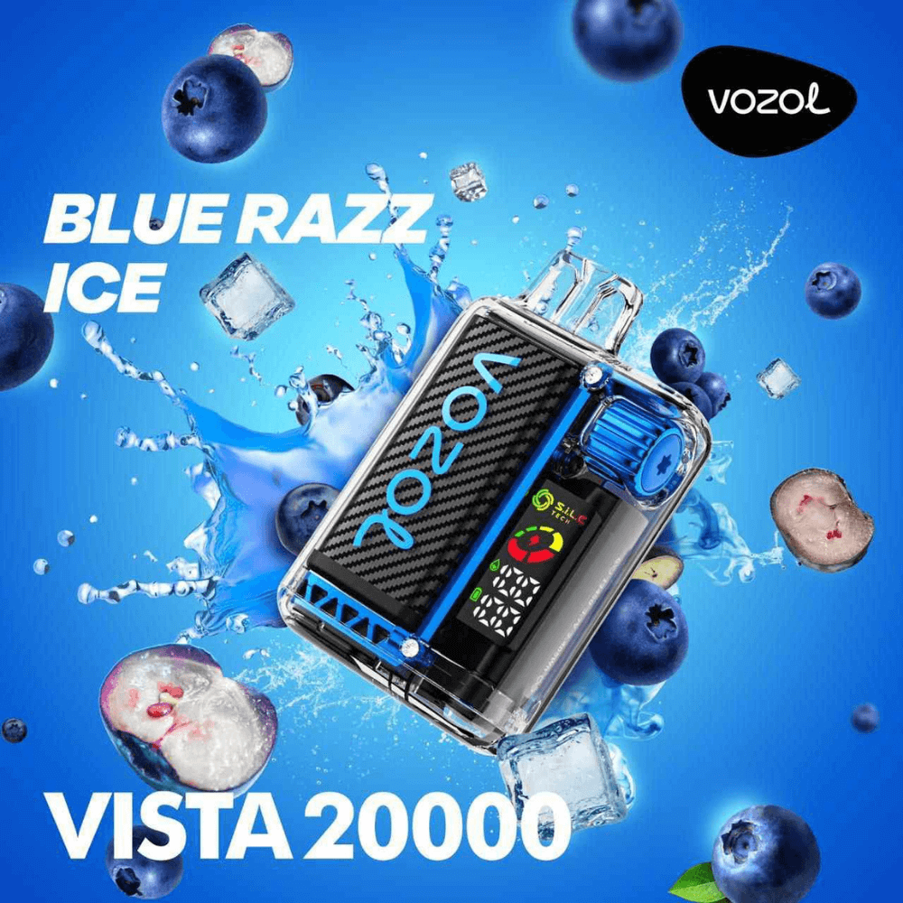 Blue Razz Ice Vozol Vista 20000 Puffs in UAE