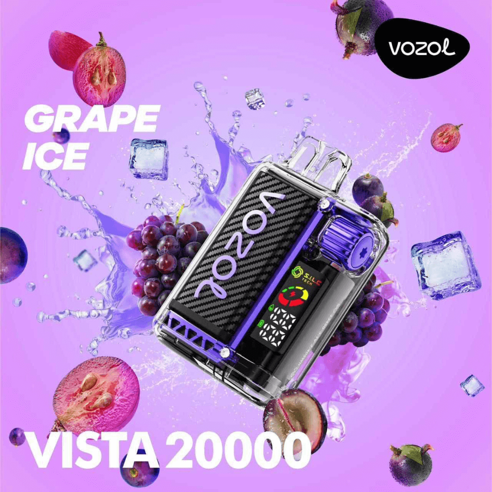 Grape Ice Vozol Vista 20000 Puffs in UAE