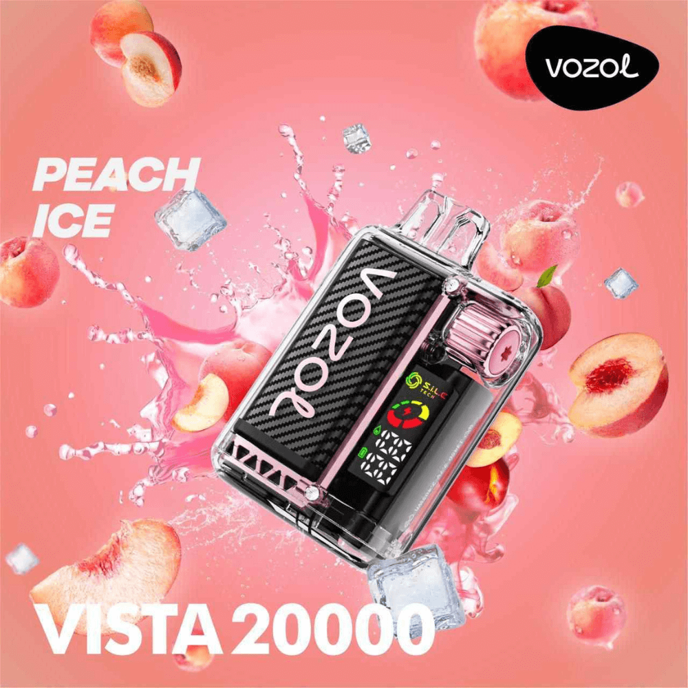 Peach Ice Vozol Vista 20000 Puffs in UAE