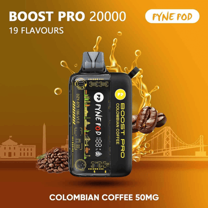 PYNE POD Boost Pro 20000 Puffs Colombian Coffee Disposable Vape