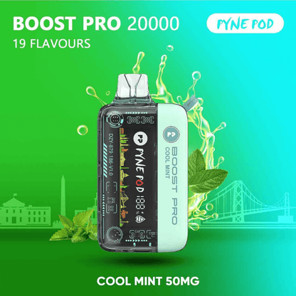 PYNE POD Boost Pro 20000 Puffs Cool Mint Disposable Vape