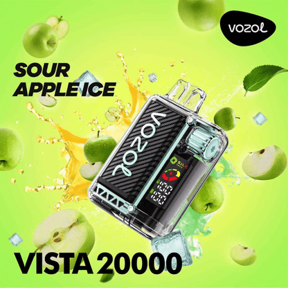 Sour Apple Ice Vozol Vista 20000 Puffs in UAE